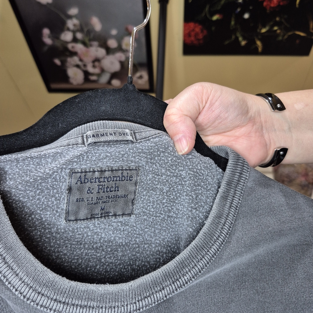 Abercrombie & Fitch Gray Logo Sweatshirt 1262/325 - Picture 3 of 4
